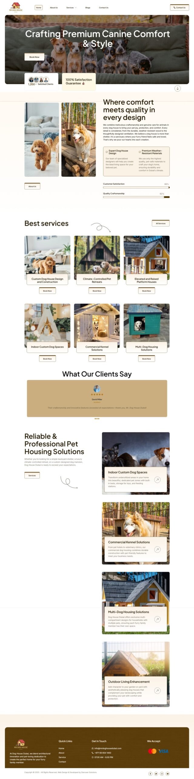 Mr Dog House Dubai website