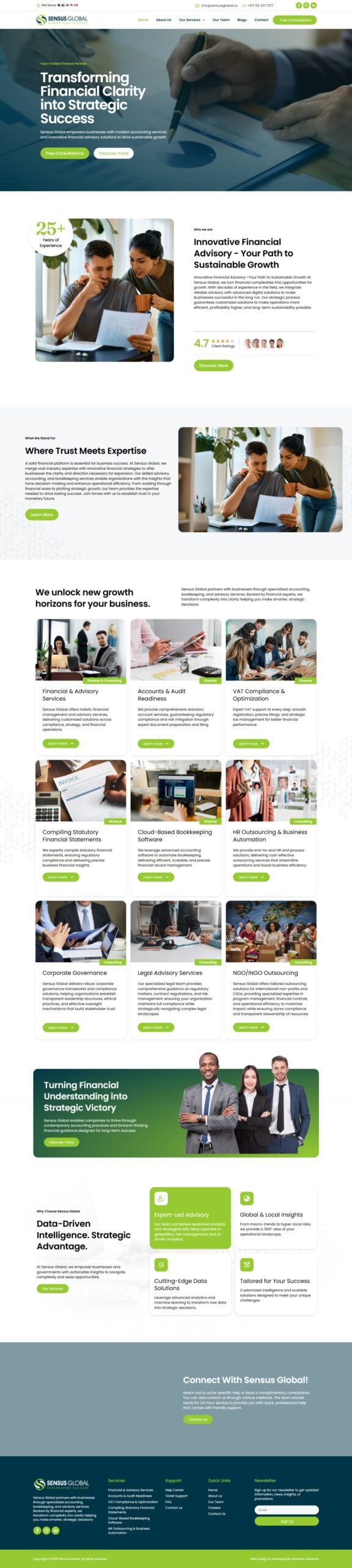 Sensus Global website